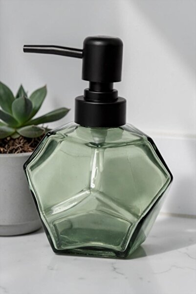 Bereketli Store Σκούρο πράσινο υγρό σαπουνάδικο με σχέδιο πρίσματος |   Διακο...