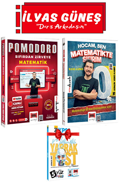 Yargı Yayınları İlyas Güneş-Pomodoro Sıfırdan Zirveye Mat+Hocam Ben Matematik...