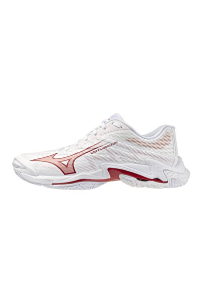 MIZUNO Wave Lightning Elite Kadın Voleybol Ayakkabısı Beyaz / Kırmızı