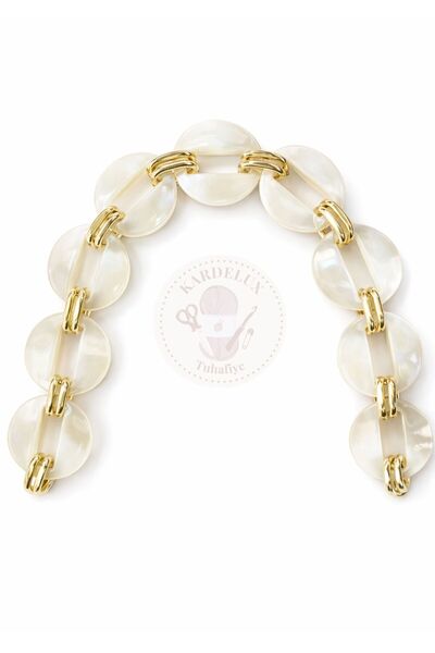 Kardelux Ακρυλική αλυσίδα για τσάντα-Λαβή-Ιμάντας-40εκ.-Ιμάντας ώμου για τσάντα