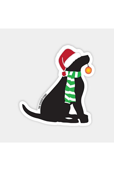 The Sticker Story. Christmas Cat New Year Sticker