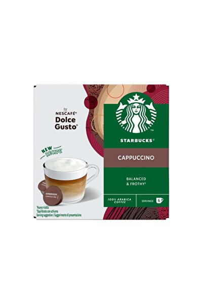 Starbucks Κάψουλες Καπουτσίνο Dolce Gusto - Συσκευασία 12 τεμαχίων