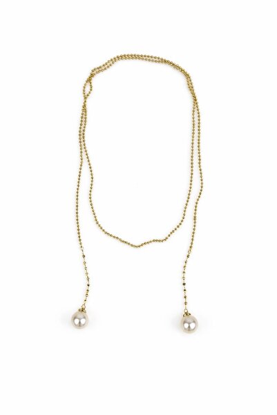 Sacha Accessories İnci Figürlü Topçuk Zincirli Kolye
