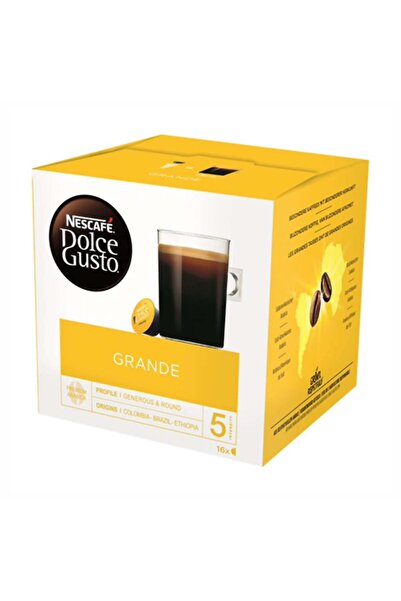 Nescafe Κάψουλες Grande – 16 συμβατές με Dolce Gusto, 100% Αράμπικα, Ένταση 5