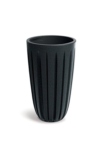Prosperplast Ghiveci decorativ de flori, rotund, inalt, antracit, 29x50 cm, 2...