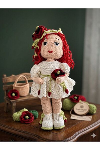 Lazım Shop Özel Tasarım El Emeği Amigurumi Kız Bebek