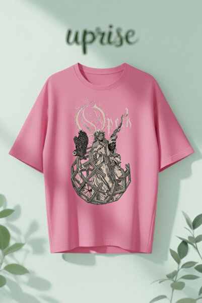 Vordevia Μπλουζάκι Opeth με στάμπα από βαμβάκι σε μεγάλο μέγεθος