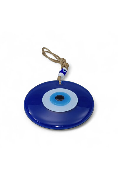 Klasik Cam Nazar Boncuğu Füzyon Mavi 10 Çap (Opak, 5 mm)