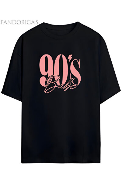 Grafftee Clothing Tricou unisex din bumbac din seria Pandorica's 90lar "90'S ...