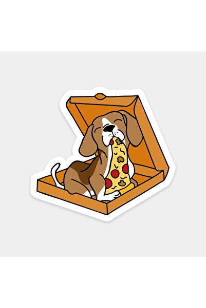 The Sticker Story. ملصق كلب البيتزا