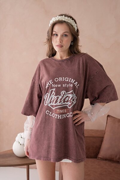 Noi Belis Υπερμεγέθη πλεκτό μπλουζάκι με λαιμόκοψη ποδηλάτου και επεξεργασία ...