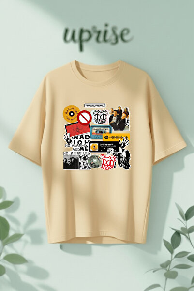 Vordevia Radiohead Printed Cotton Oversize T-Shirt
