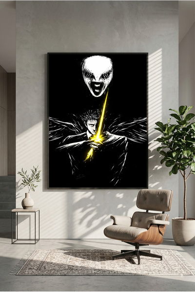 postercraft Jujutsu Kaisen Hiromi Higuruma umetnički drveni poster sa slikom ...
