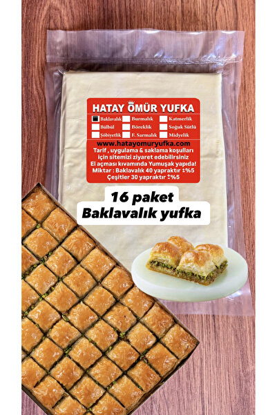 hatay baklavalık yufka 16 paket baklavalık yufka