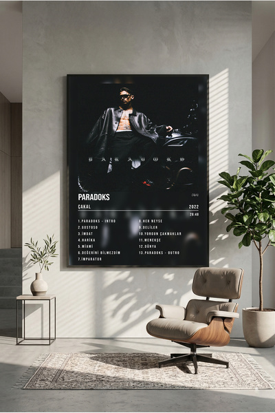 postercraft Çakal Paradoks Albüm Tasarım Modern Panel Tablo Poster (Çerçevesiz)
