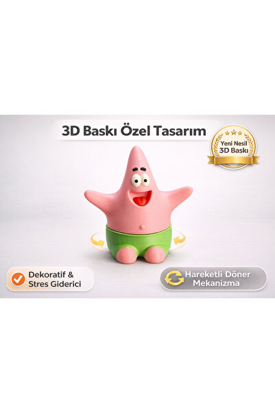 RUBYTAKI PATRİCK Hareketli Döner Mekanizma, Dekoratif & Stres Giderici Oyunca...