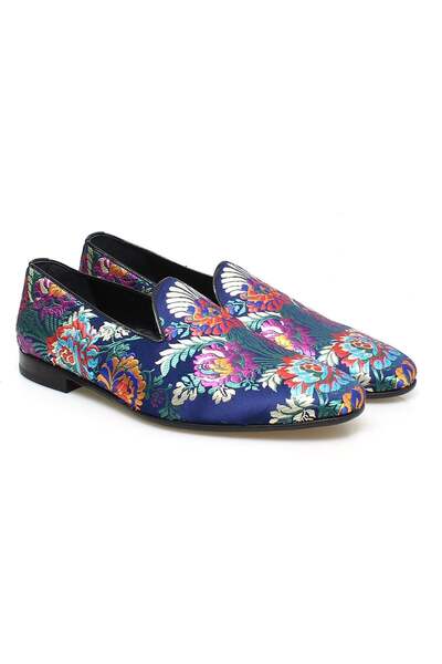 FRANCO CALVANI Colorful Laceless Genuine Leather Men's Shoes