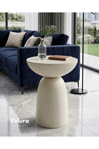 Velura Home & Living Zonya Yan Sehpa - Krem