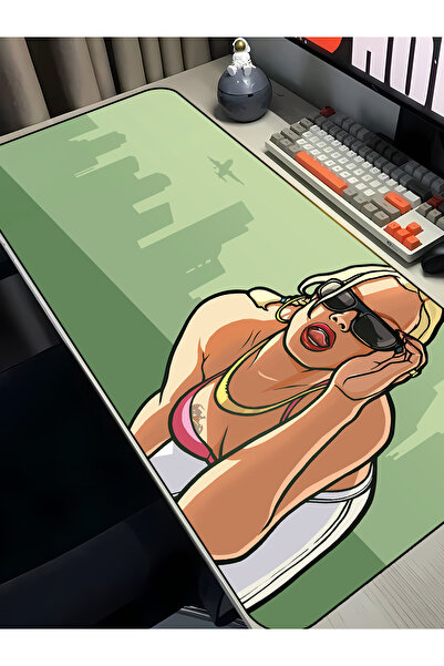 Charmbi Gaming Mouse Pad με θέμα GTA San Andreas 40x90 – Αντιολισθητική βάση,...