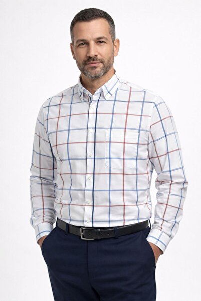 CLASSİCS MEN Lugon Κλασικό Ανδρικό Μακρυμάνικο Πουκάμισο Κανονικής Εφαρμογής ...