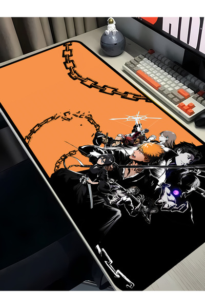 Charmbi Mousepad Gaming με θέμα Bleach 40x90 – Αντιολισθητική βάση, μεγάλου μ...