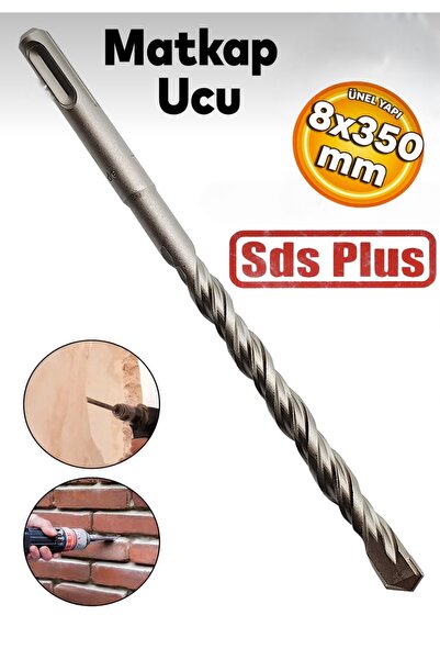 SARA S733 Sds Plus Beton Kaya Taş Delme 8x350 mm Sds Plus Hilti Matkap Ucu