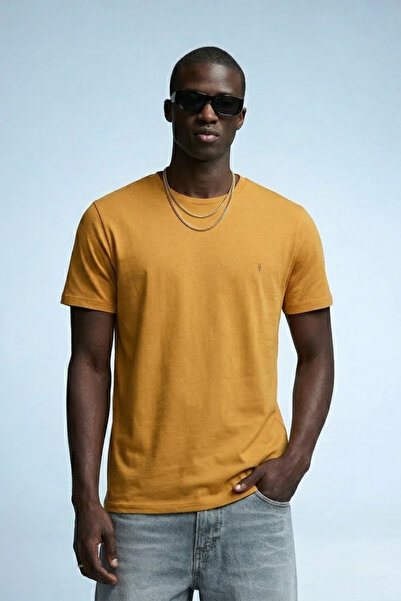 MATERIAL Ανδρικό μπλουζάκι με κοντό μανίκι και λαιμόκοψη ποδηλάτου σε χρώμα μ...