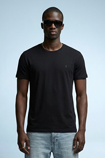 MATERIAL T-Shirt - Μαύρο - Χαλαρό