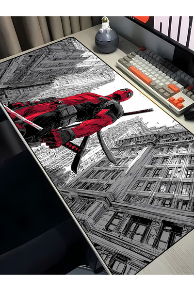 Charmbi Deadpool 40x90 Gaming Mouse Pad – Αντιολισθητική Βάση, Υπερμεγέθης Επ...