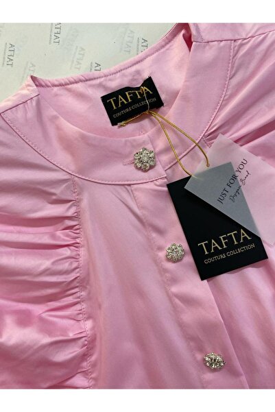 tafta Pembe Ahu Gömlek