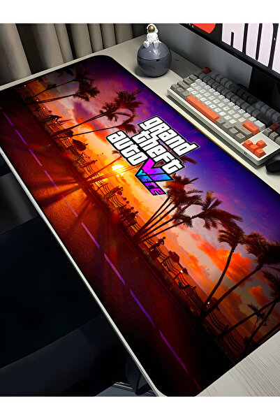 Charmbi GTA VI Θεματικό Mouse Pad Gaming 40x90 XXL, Μεγάλο Χαλάκι Γραφείου, Α...