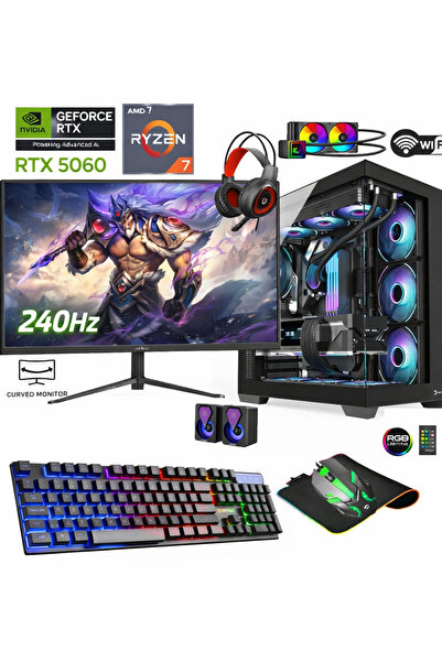 Apphirex Ghost X50 Ryzen 7 5700X 16GB RAM 512GB M2 SSD RTX5060 24'' 240Hz Mas...