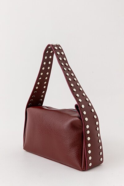 Paul Brand Nova Soft Leather Look Clasp Detailed Claret Red Γυναικεία τσάντα ...