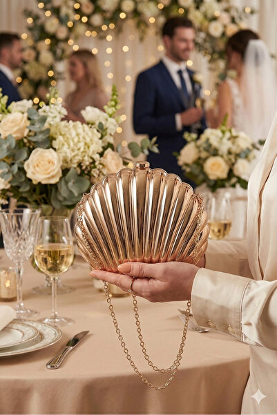 Gogoey Γυναικεία βραδινή τσάντα φορέματος με σχέδιο μόδας Midye Oyster Model