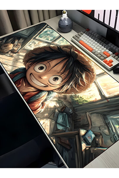 Charmbi One Piece Luffy Mouse Pad – 40x90 Μεγάλο Gaming Mousepad, Αντιολισθητ...