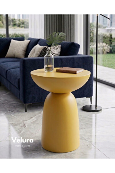 Velura Home & Living Zonya Yan Sehpa - Sarı