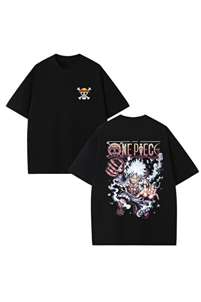 STİL-X One Piece Anime Baskılı Unisex %100 Pamuklu Oversize T-shirt