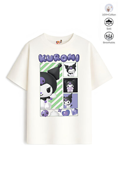 Belya Kids Wear Tricou oversize pentru fete, cu design Kur, model 31