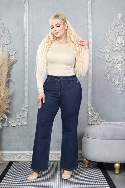 Era Lisa Regular Cut Straight Leg High Waist Women's Plus Size Jeans