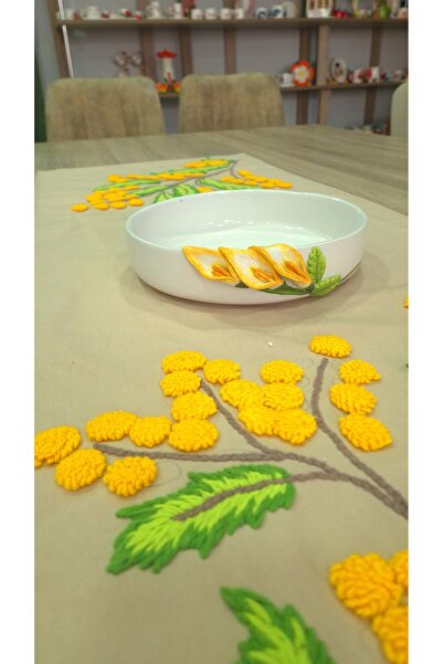 SER SERAMİK Gala çiçeği dekoratif kase