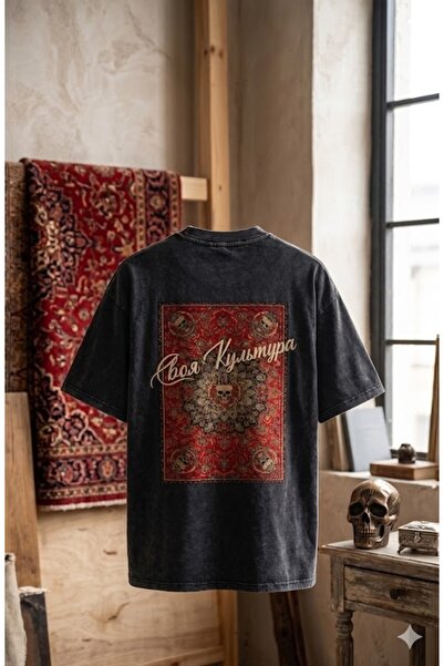 Trendy Sun تي شيرت أوفر سايز فينتاج قابل للغسل - تي شيرت أوفر سايز للجنسين قا...