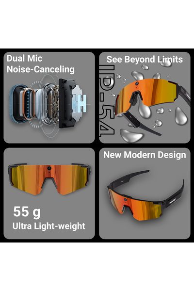 BOOSTER REVIEW Booster Vision Edge Ochelari Smart 4K, 8MP, Bluetooth, WiFi, Android/iOS, pentru Sport Outdoor