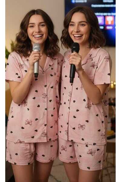 NiCe İç Giyim Σχέδιο κορδέλας Ροζ Χρώμα Ανοιξιάτικο Μιλανέζικο Υφασμάτινο Που...