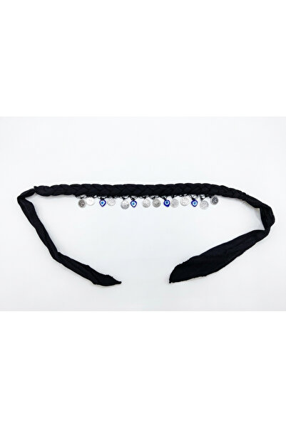 Keşan Black Sea Local Hair Weave Evil Eye Beads Lira Bandana , Scarf , Headband