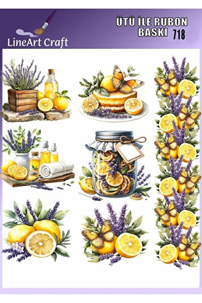 LİNEART Ütü ile Rub On Transfer Kağıdı - No: 718 30x30 cm