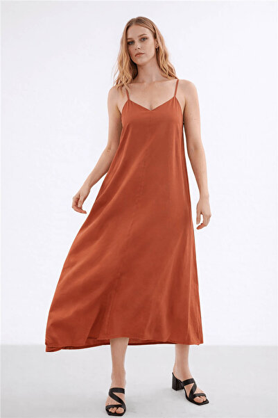 Fashion Friends Γυναικείο φόρεμα με τιράντες και σχέδιο πλακάκια 26Y0501K1