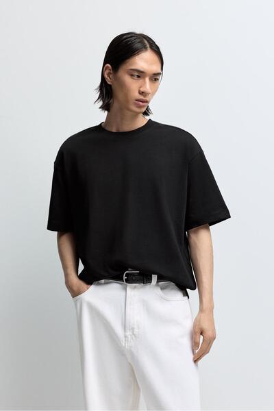 LEFTIES Boxy fit orta ağırlık t-shirt