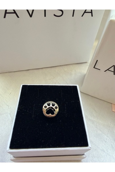 Lavista Silver İçi Boş Ufak Pati İzi Gümüş Charm’ı
