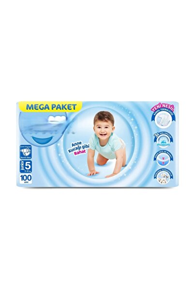 NW NessiWorld Mega Package Baby Diapers Size 5 11-18 kg 100 Pieces