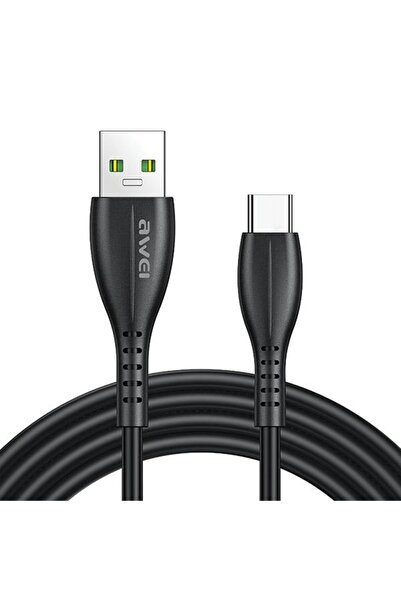 AWEI Cablu USB-A / USB-C CL-115T 2.4A negru